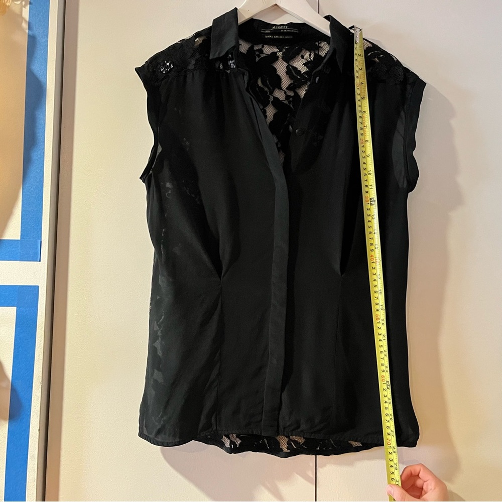 All Saints Embellished Sleeveless Top Size 10